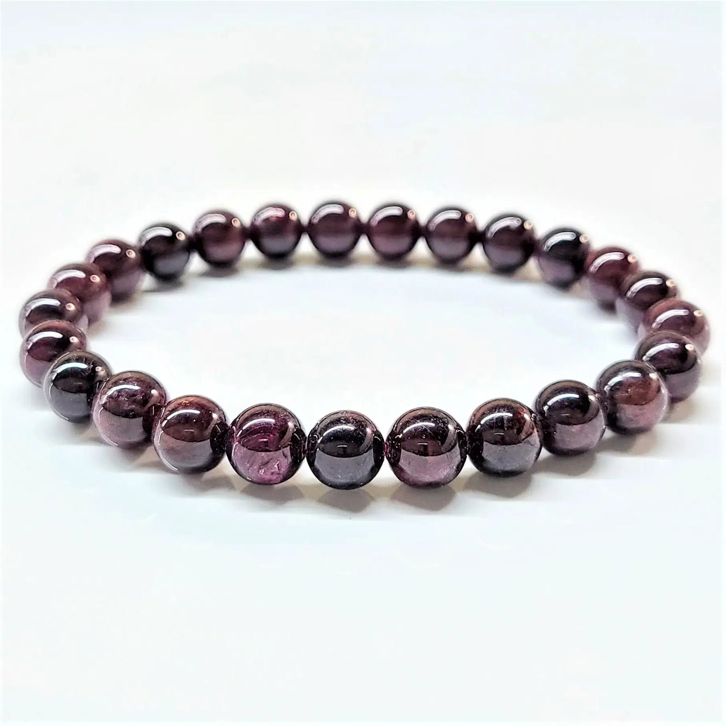 Garnet Beaded Bracelets 8mm