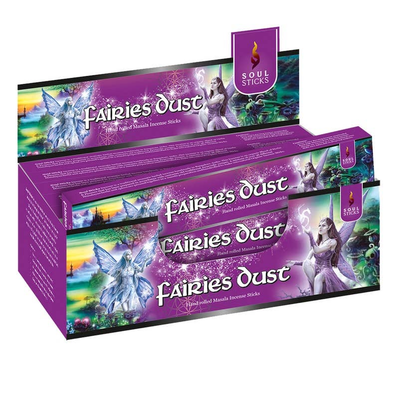 Soul Sticks Fairies Dust 12 Pack Natural Incense Sticks