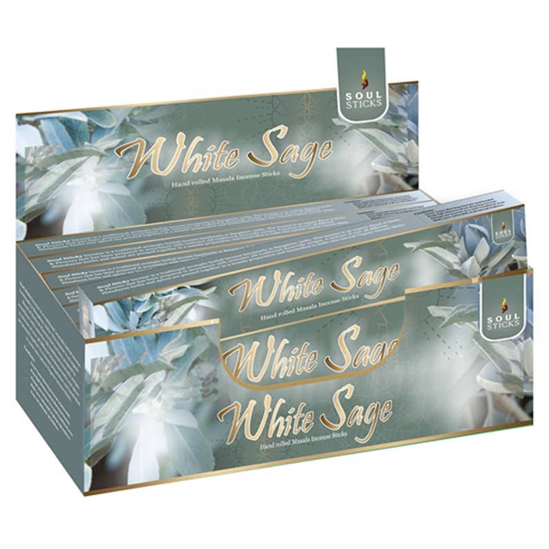 Soul Sticks White Sage 12 Pack Natural Incense Sticks