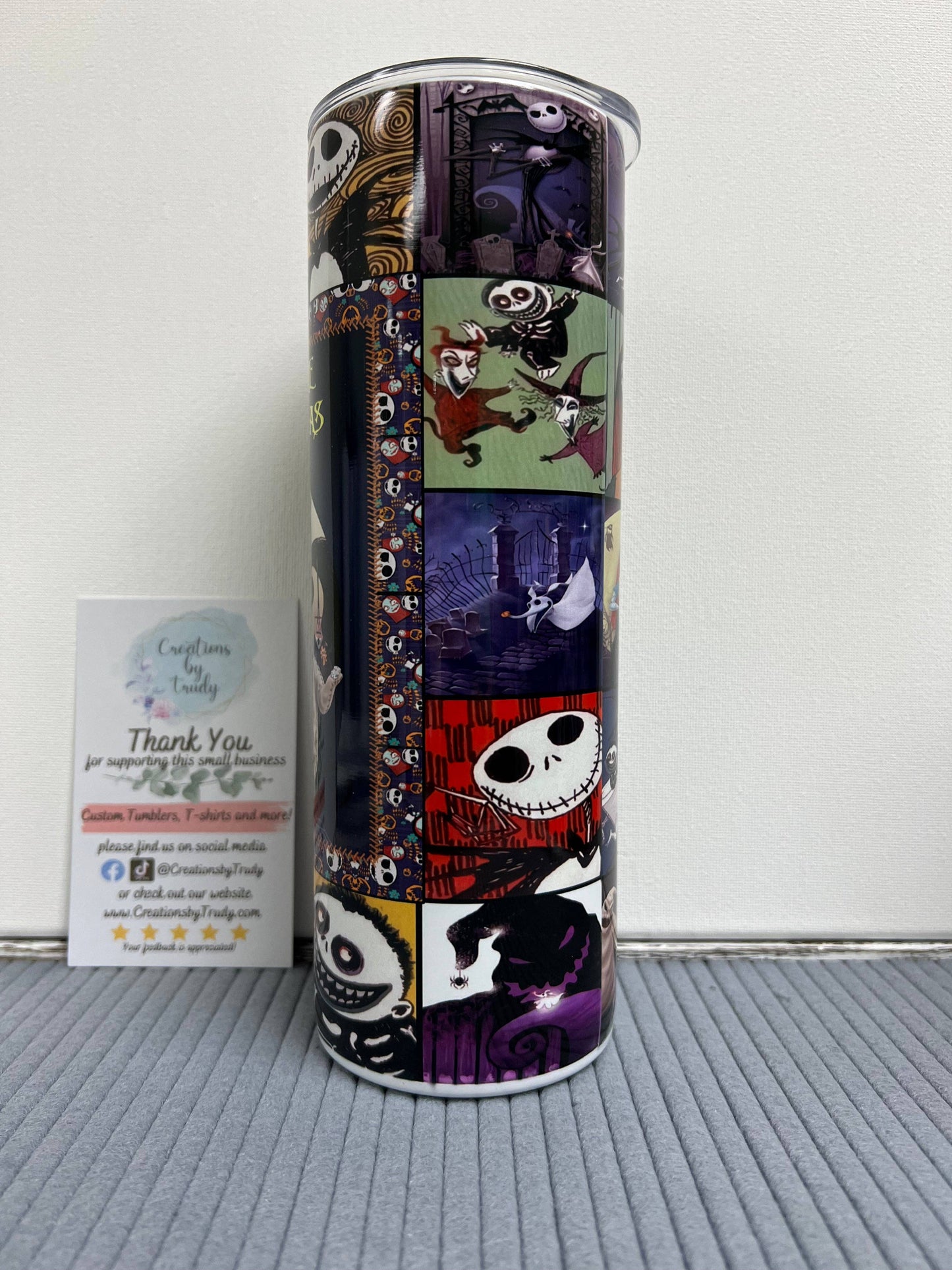 The Nightmare Before Christmas Movie Collage- 20oz Stainless