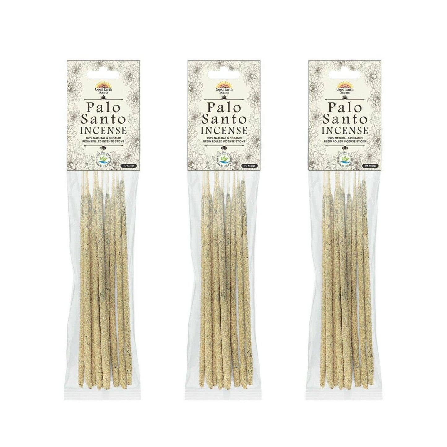 Palo Santo Artisan Resin Rolled Incense Sticks 10 Sticks