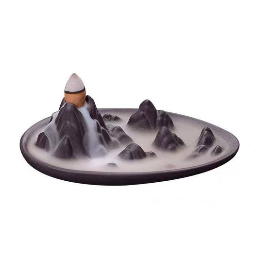 Mountain Peak Ceramic Backflow Burner