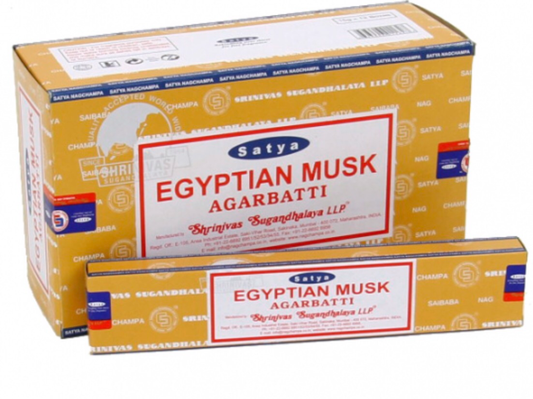 Egyptian Musk Satya Incense Sticks 1 Box 15 Gram Pack