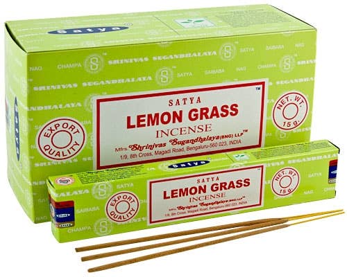 Lemon Grass Satya Incense Sticks One 15 Gram Pack