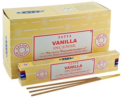 Vanilla Satya Incense Sticks One 15 Gram Pack