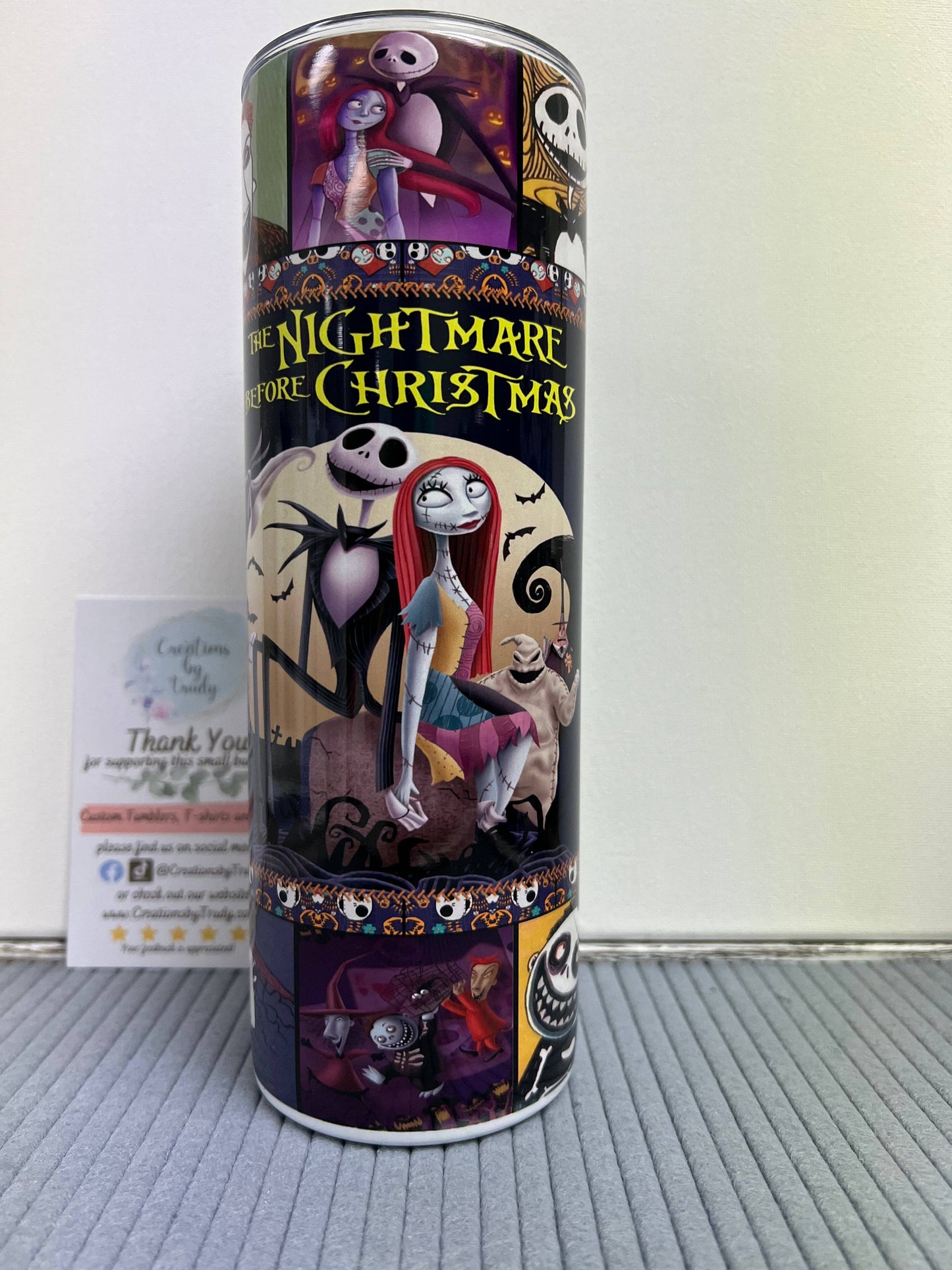 The Nightmare Before Christmas Movie Collage- 20oz Stainless