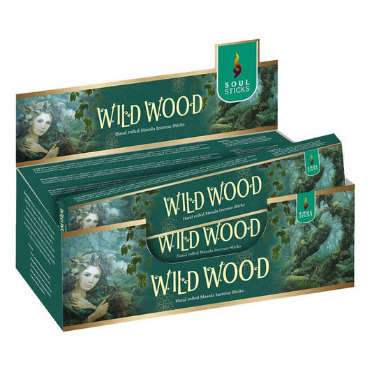 Soul Sticks Wild Wood 12 Pack Natural Incense Sticks