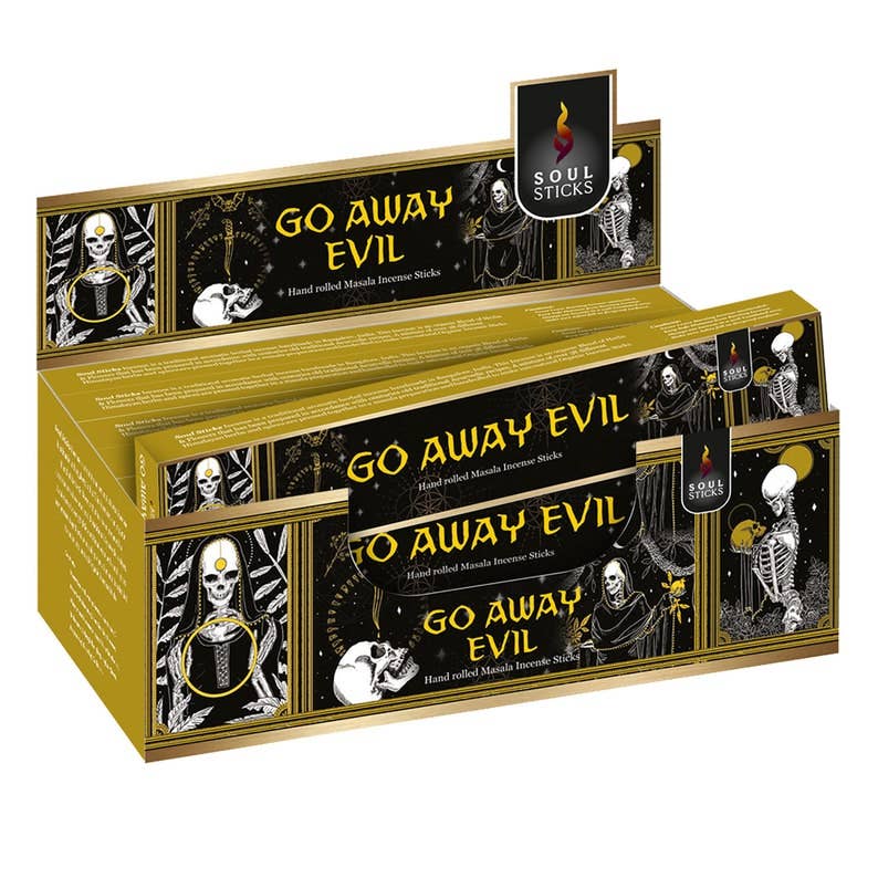 Soul Sticks Go Away Evil 1 Single Pack Natural Incense Sticks