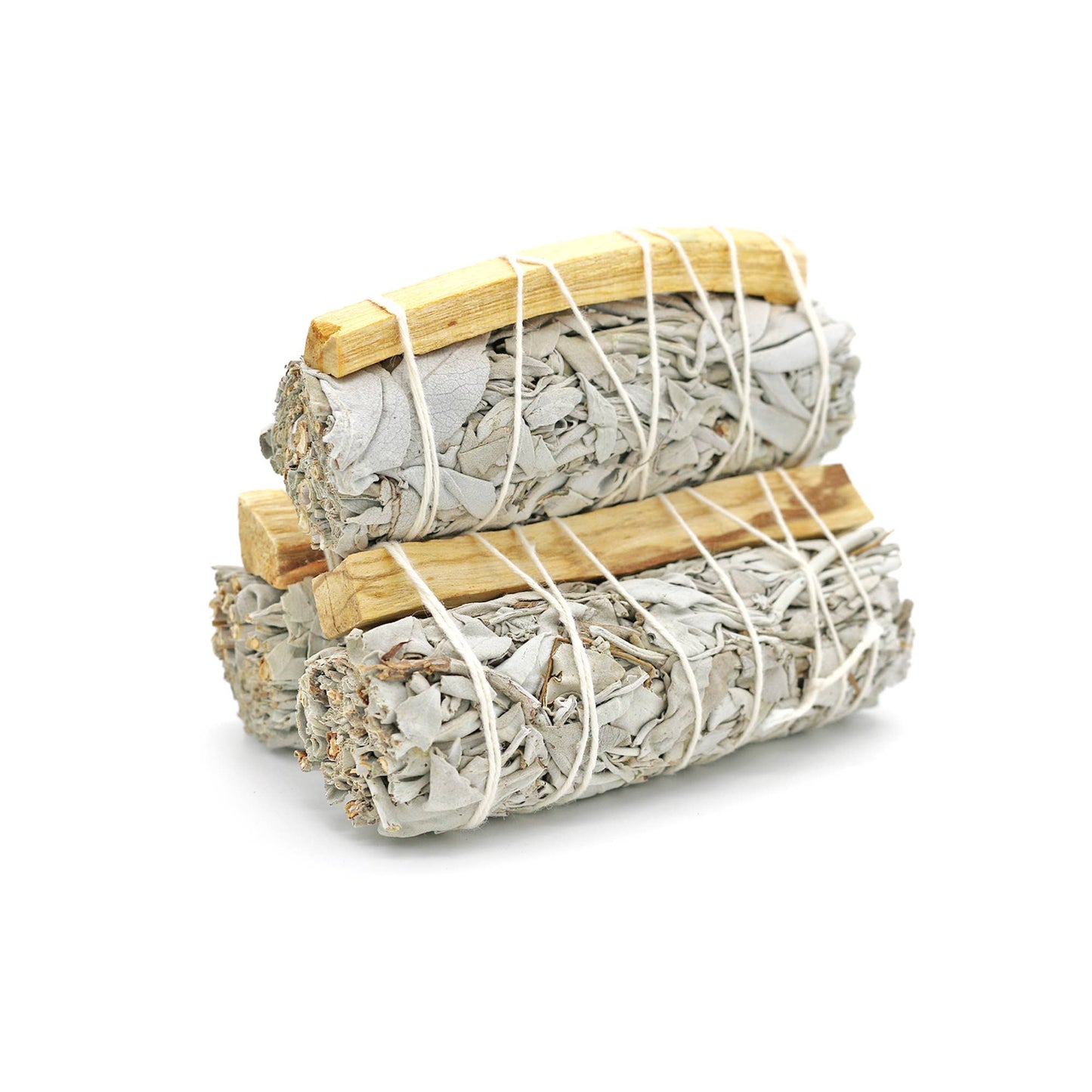 White Sage with Palo Santo Smudge Sticks 4" for Cleansing