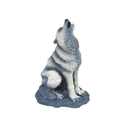 Wolf Blowing Smoke Incense Stick and Cone Burner 10"