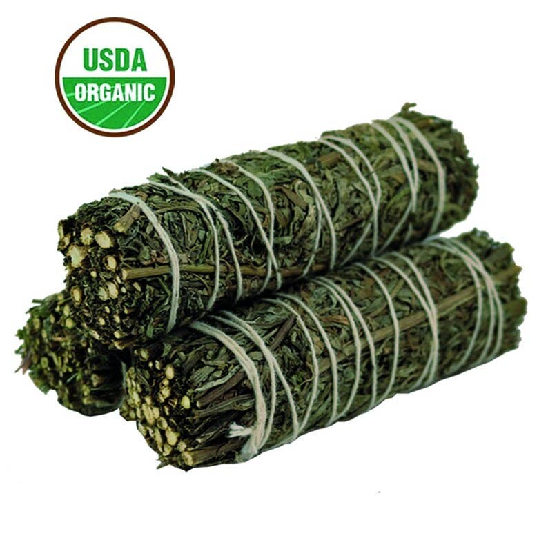 Mugwort Sage 4" Smudge Sticks